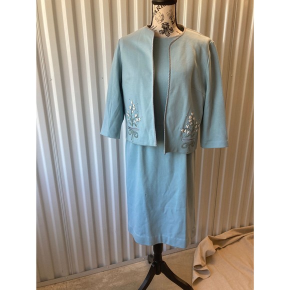 Domani Wool Dress and Jacket Suit Set 1960s - Picture 2 of 10